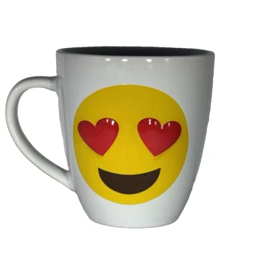 Taza emoji Graydon Hall Love Face taza de café corazones Foto 1 de 4