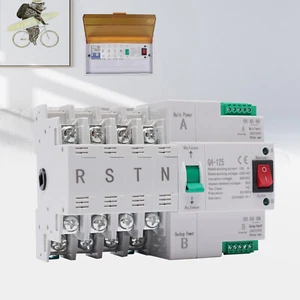 100A 4P Transferschalter Dual Power Transfer Lastumschalter Notstrom Umschalter - Bild 1 von 17