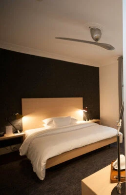 Vam Ventilatore da soffitto BOOMERANG silver 132 cm con regolatore da parete - Immagine 1 di 2