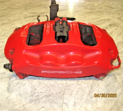 2010 - 2016 OEM Porsche Panamera 4.8L Left Rear Red Brembo Brake Caliper & Line Foto 1 de 4