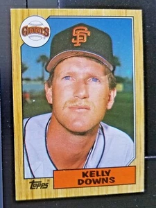 1987 Topps #438 Kelly Downs RC San Francisco Giants **Blank Back** - Bild 1 von 2