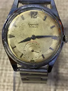 VINTAGE SWISS MECHANICAL GIGANDET IMPERMEABLE WRISTWATCH. - Picture 1 of 9