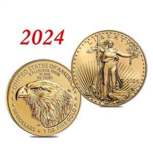 2021-2025 The United States Freiheitsstatue Gold Plated Coin - American Eagle- - Bild 1 von 34