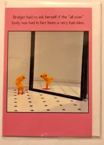 CANADA NOBLEWORKS FUNNY CHEEKY RUDE HAPPY BIRTHDAY CARD - 'BRIDGET'S BODY WAX' - Picture 1 of 4
