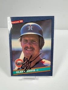 SIGNED - 1986 Donruss - Glenn Davis #380 - AUTOGRAPH AUTO AU - Picture 1 of 2