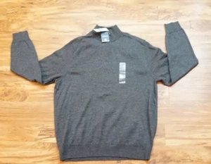 club room Large Sweater New With Tags Charcoal Grey. Men’s Sweaters. Merino Wool - Picture 1 of 7