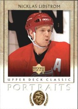 2002-03 UD Classic Portraits Red Wings Hockey Card #35 Nicklas Lidstrom