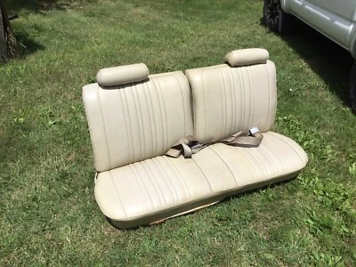 Pontiac Catalina 1968 1969 1970 asiento de banco delantero dividido, Chevy, con orugas. Foto 1 de 4