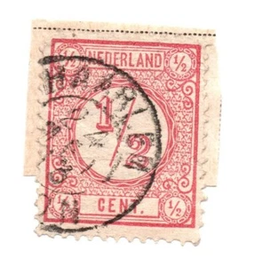 Netherlands SC# 34 1876 New Daily Stamps 1/2c Rose SG: 131 Perf: 12 1/2 (b2) - Picture 1 of 1