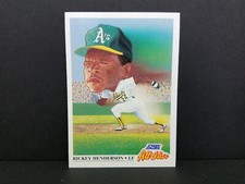 1991 Score Baseball #397 Rickey Henderson, Oakland Athletics - AL All-Star Team