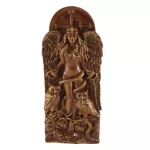 Harz Lilith Ishtar geschnitzte Statue Pegan Gott Altar Skulptur Dekor - Bild 1 von 19
