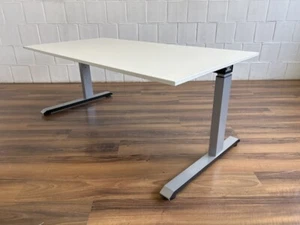 Sedus Temptation Schreibtisch 160x80 weiß grau Slidefunktion - Bild 1 von 7