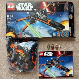 LEGO Star Wars (75102) Poe's X-Wing Fighter  - Minifigs, Manual and Box -RETIRED