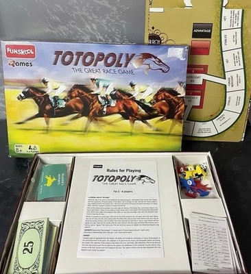 TOTOPOLY The Great Race Game Horse Racing By Funskool Complete & GC - Image 1 of 4