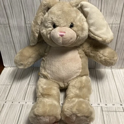 Build A Bear Vanilla Cream Bunny Plush 18" 2012 Stuffed Rabbit Tan RETIRED A9 - Image 1 of 4