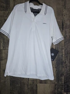 Polo uomo Par X The Eldrick in piqué bicolore nuova con etichetta taglia XXL bianca - Foto 1 di 10