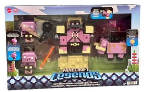 NIB Mattel Minecraft Legends Nether Invasion, 4 Action Figures & accessories new - Picture 1 of 5