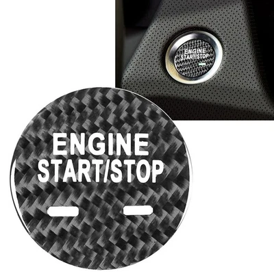 Guarnizione pulsante stop avviamento motore nero per Cadillac XTS XT5 CT6 SRX CTS CT6 GL8 XE - Immagine 1 di 4