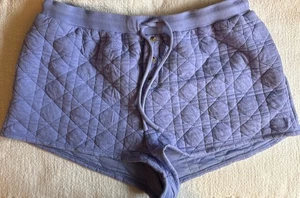 Anthropologie gesteppte kurze Lavendel immergrün Kordelzug Lounge Unterteil - Bild 1 von 7