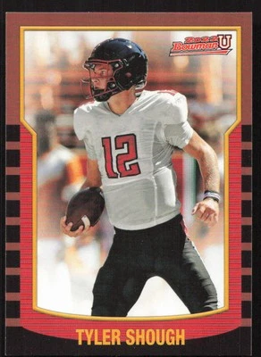 2021-22 Bowman University Tyler Shough 2000 Bowman #2KB-15 Card - Image 1 of 2