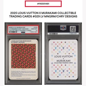 PSA 10 Louis Vuitton Takashi Murakami Monogram & Cherry Designs Trading Card 029 - Bild 1 von 3