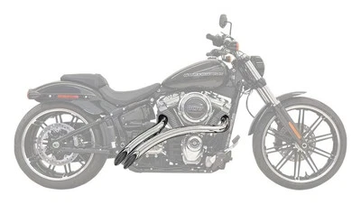 Bassani 径向扫地器镀铬排气系统带铬隔热罩 (1SD1F) — 第 1/2 张图片