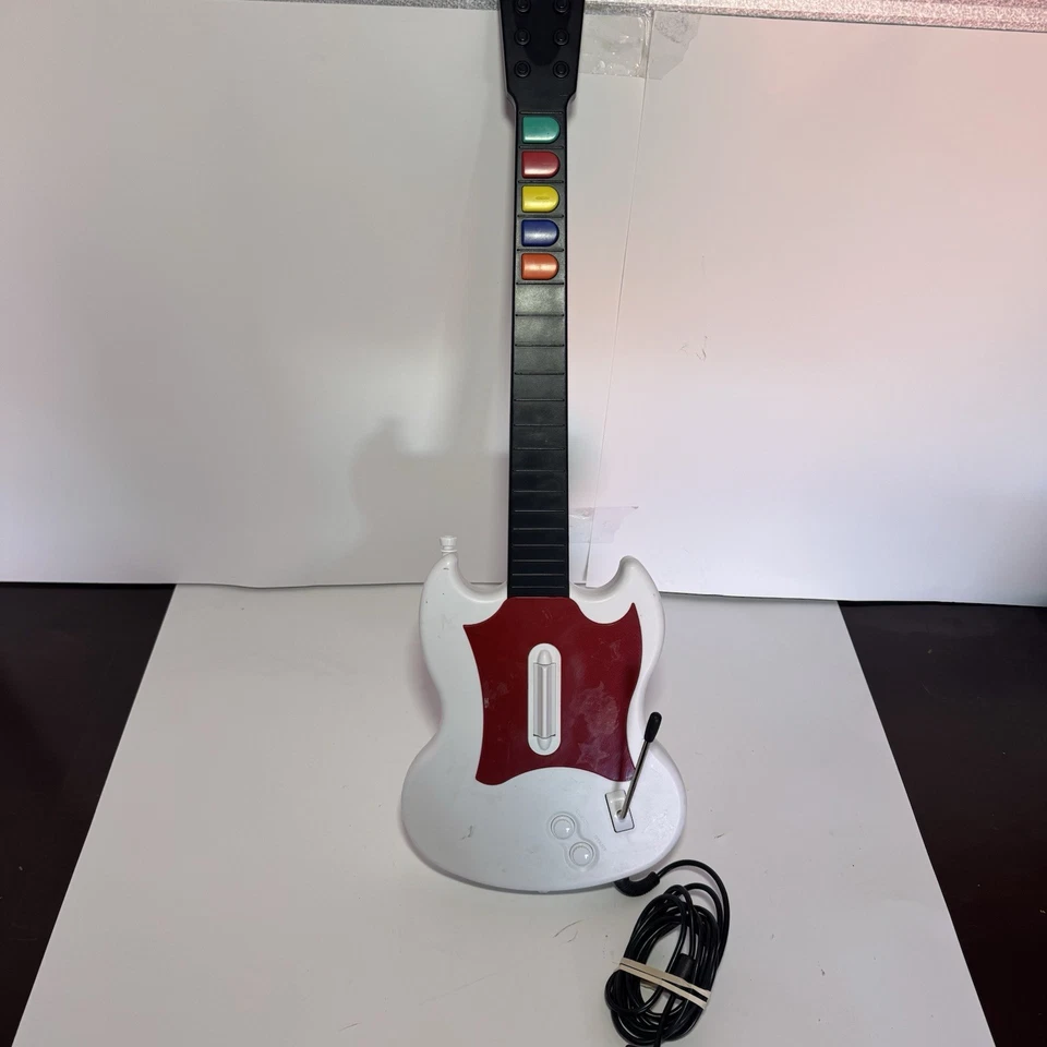 Guitar Hero красный октановый белый/красный Gibson SG Sony PS2 модель проводной  - Изображение 1 из 4