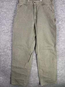 Carhartt Carpenter Hose 34x34 Flanell gefüttert Latzhose Fit B111 MOS TOP - Bild 1 von 10