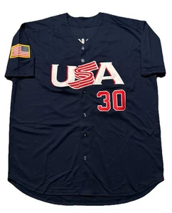 Team USA Baseball Jersey. Mens XL. Kyle Tucker. Blue. - Bild 1 von 9