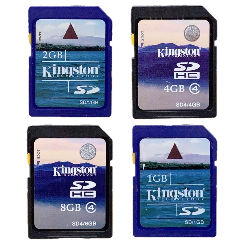 Kingston SD Card 1G/2G/4G/8GB For Old Cameras/DV Devices Reliable Storage - Image 1 of 4