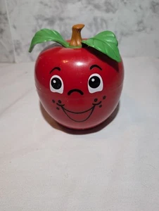 Vintage 1972 Fisher Price Happy Apple w/ Short Stem Roly Poly Chime WORKS USA - Picture 1 of 8
