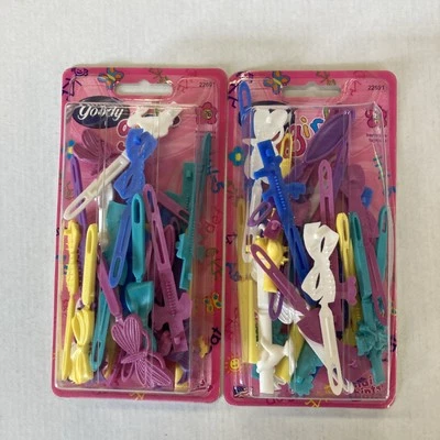 Goody Girls 26 Snap-Tight Self-Hinge Barrettes Clips Fine Hair 2001 New (2 Sets) - Image 1 of 4