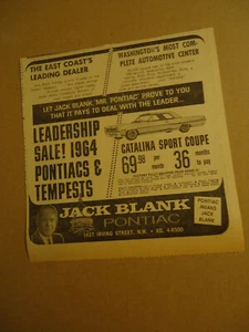 Pontiac Catalina 1964 newspaper ad - Picture 1 of 1
