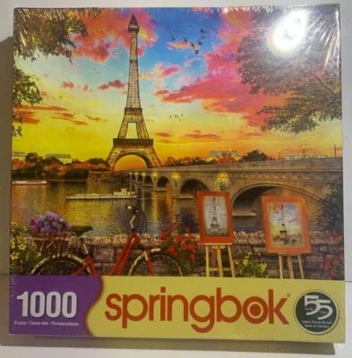 Springbok Puzzles - Paris Sunset 1000 Piece Jigsaw Puzzle Sealed - Image 1 of 2