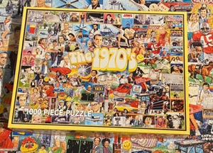 White Mountain Puzzles “The 1970s” 1000 Pieces (Complete/Used) - Picture 1 of 3