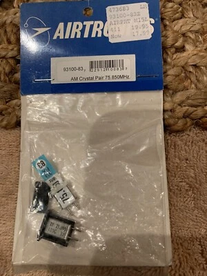 Vintage Airtronics 93100-83 AM Crystal Pair, 75.850 MHz New Old Stock - Image 1 of 4