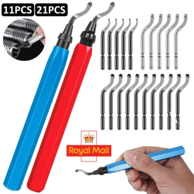 Deburring Tool Kit Cutter Kit wi/ 10/20 HSS Extra Blades Sharp Burr Removal Tool - Image 1 of 4
