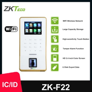 ZKTeco F22 TCP/IP WiFi ID/IC Biometric Fingerprint Door Access Time Attendance - Picture 1 of 16