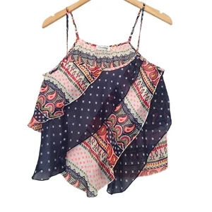 Blusa Olsenboye sin mangas mediana fluida en capas colorida - Imagen 1 de 7