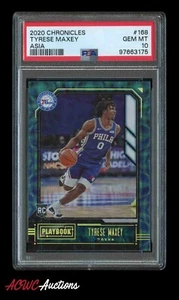 2020-21 Panini Chronicles Asia #168 Tyrese Maxey PSA 10 (GEM MINT) RC - Picture 1 of 2