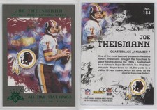 2015 Panini Gridiron Kings All Time Stat Kings Green Frame Joe Theismann #184