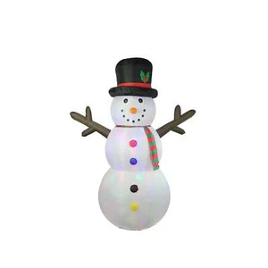 8 Inflatable Lighted Twinkle Snowman Christmas Yard Art Decoration - Picture 1 of 1