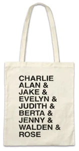 Two And A Half Names Stofftasche Einkaufstasche Fun Charlie Alan Men Harper Jake - Picture 1 of 1