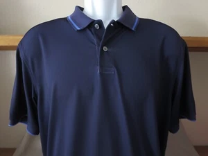 New Greyson Clothiers Polo Golf Shirt Men's Red Blue Striped Wolf Logo Large - Picture 1 of 9