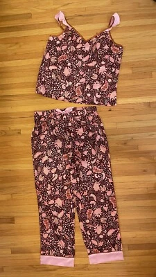 Conjunto de Pijama Ann Taylor Floral Romántico Boho Cottagecore Foto 1 de 4