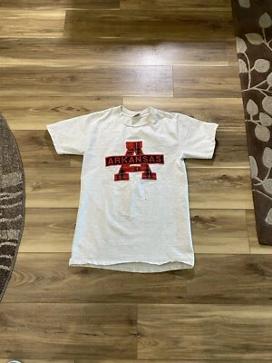 Camiseta vintage años 90 Arkansas con etiqueta de nuez moscada talla mediana  Foto 1 de 4