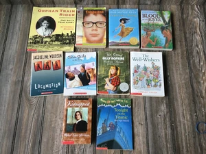 Lot of 10 SCHOLASTIC Novels for Middle Schoolers Some Award-Winning Books - Picture 1 of 7
