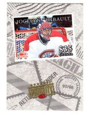 1997-98 Donruss Priority STAMPS #36 Jocelyn Thibault MONTREAL CANADIENS EX-MT