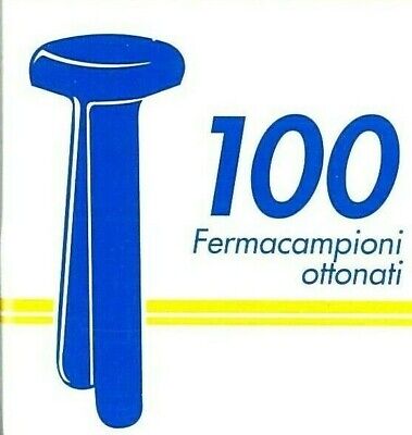 01 Confezione FERMACAMPIONI OTTONATI, Musterklammer, Varie Misure E Marche. • 3.90€