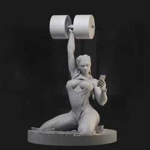 1/24 Resin Figure Model Kit Sexy Fitness Girl Unassembled Unpainted Toys New - Bild 1 von 4